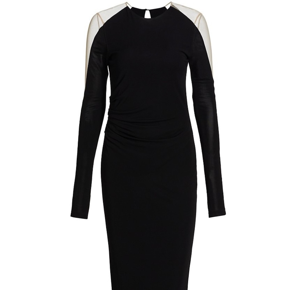 Helmut Lang
Illusion-Sleeve Midi Dress